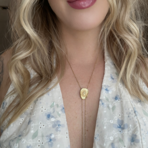 Golden Hat Drop Necklace