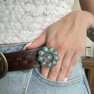 Turquoise Bloom Ring