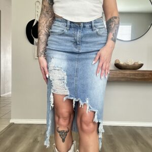 The High Noon Distressed Skirt